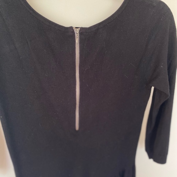 Black Knit Peplum Top - Picture 5 of 5